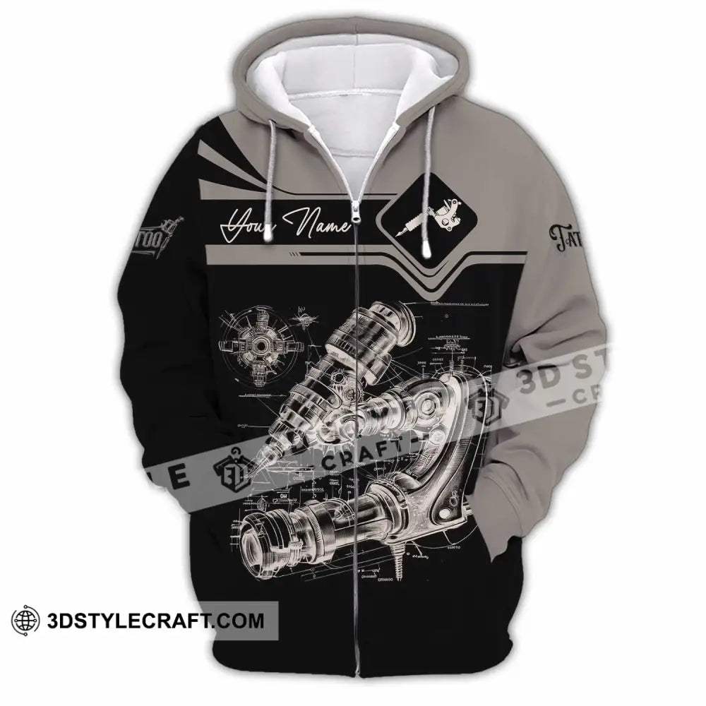 Unisex Shirt - Custom Tattoo Artist Shirt - Zipper Hoodie / S - T-shirt