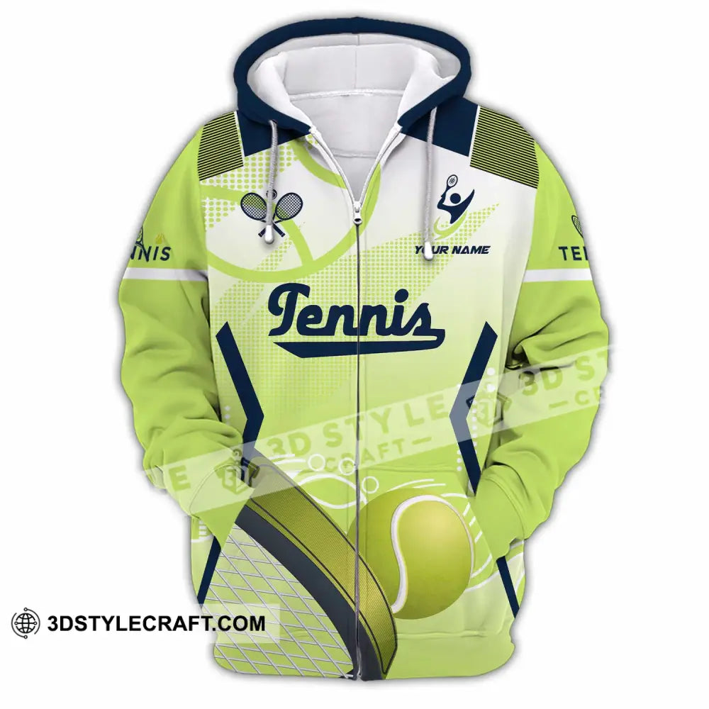 Unisex Shirt - Custom Tennis 3D Shirt Zipper Hoodie / S T-shirt
