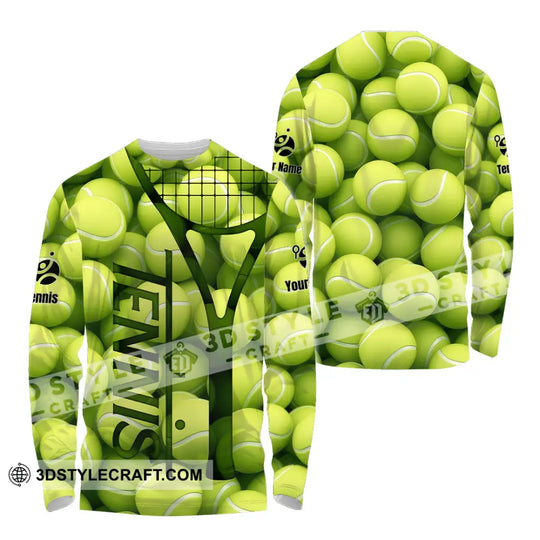 Unisex Shirt - Custom Tennis Ball, Tennis Player Sport Shirt style option 4