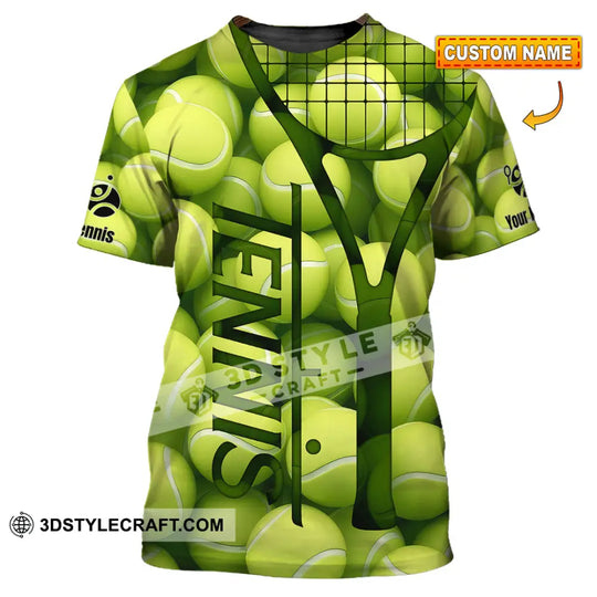 Unisex Shirt - Custom Tennis Ball, Tennis Player Sport Shirt style option 1