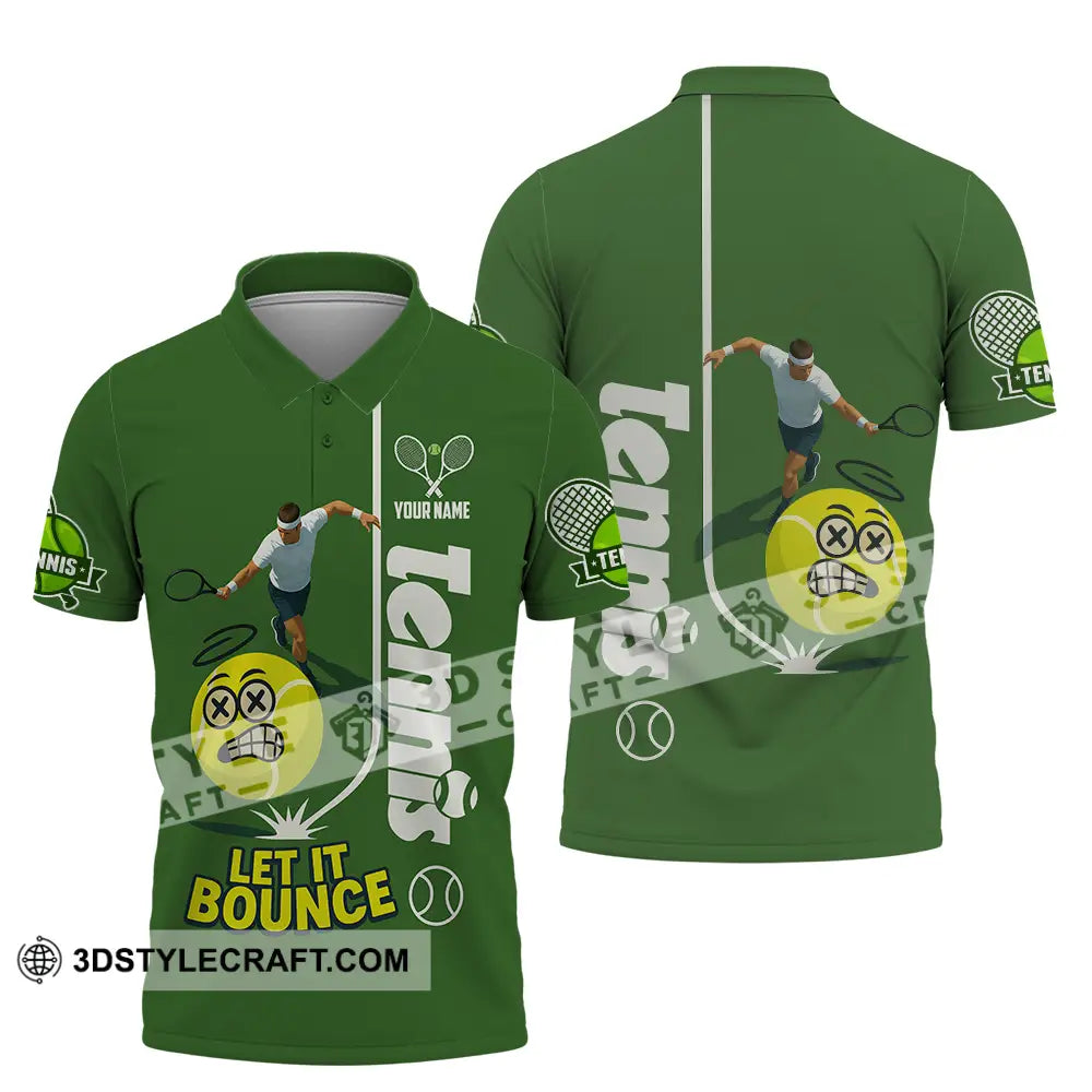 Unisex Shirt - Custom Tennis Let It Bounce Shirt Polo Shirt / S T-shirt