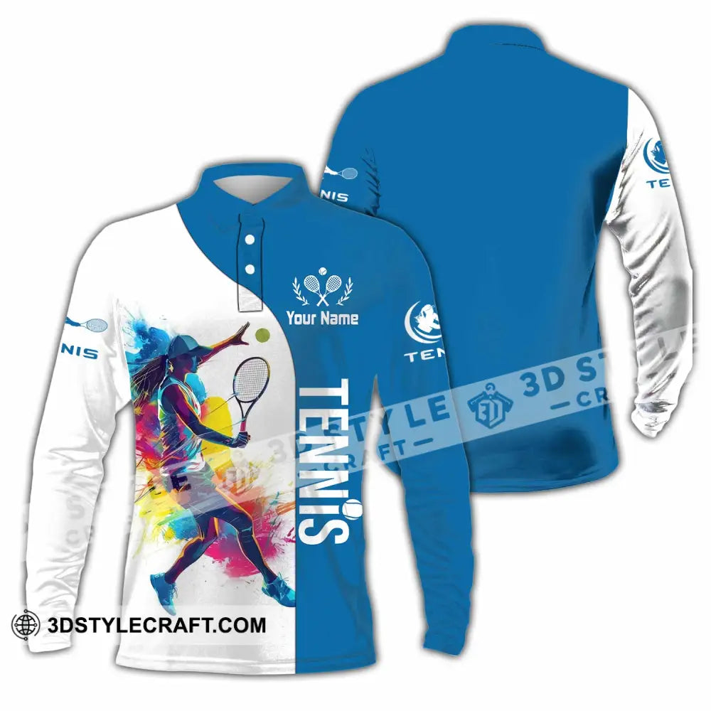 Unisex Shirt - Custom Tennis Shirt - Long Sleeve Polo / S - T-shirt