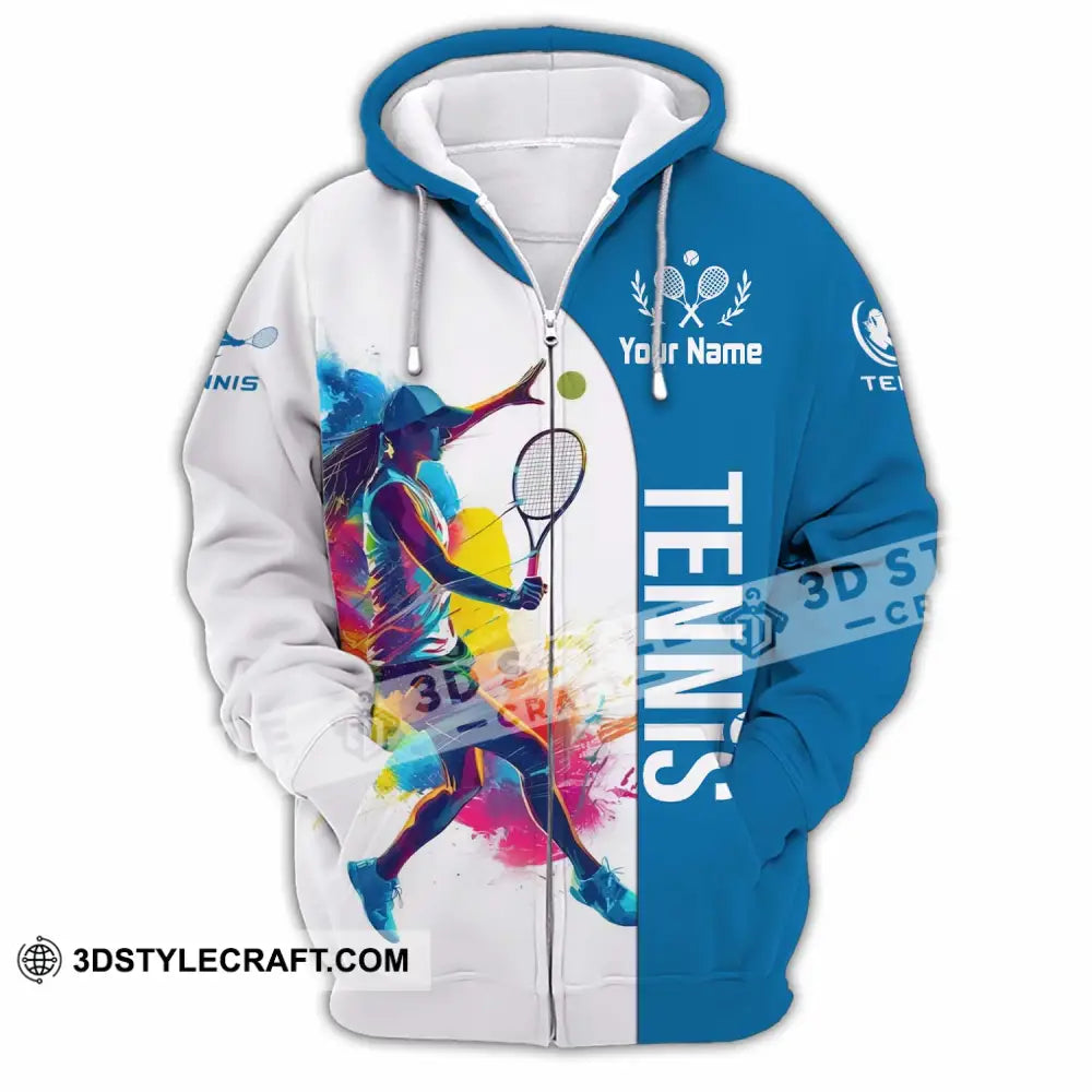 Unisex Shirt - Custom Tennis Shirt - Zipper Hoodie / S - T-shirt