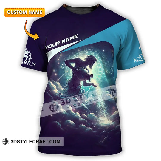 Unisex Shirt - Custom Text Shirt Aquarius style option 1