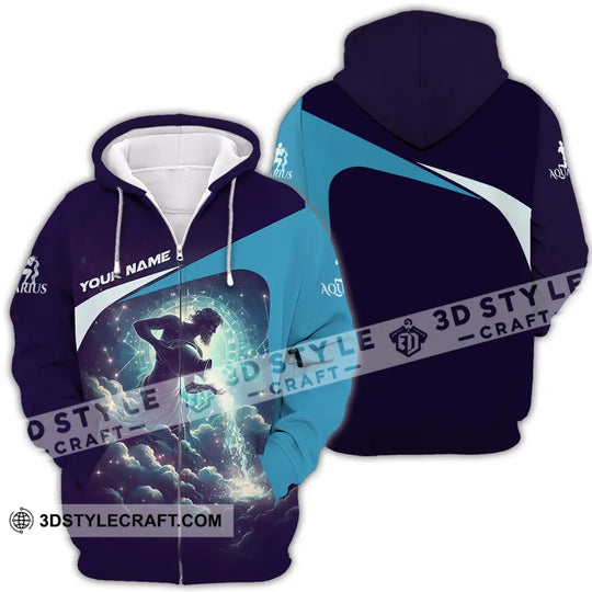 Unisex Shirt - Custom Text Shirt Aquarius style option 4