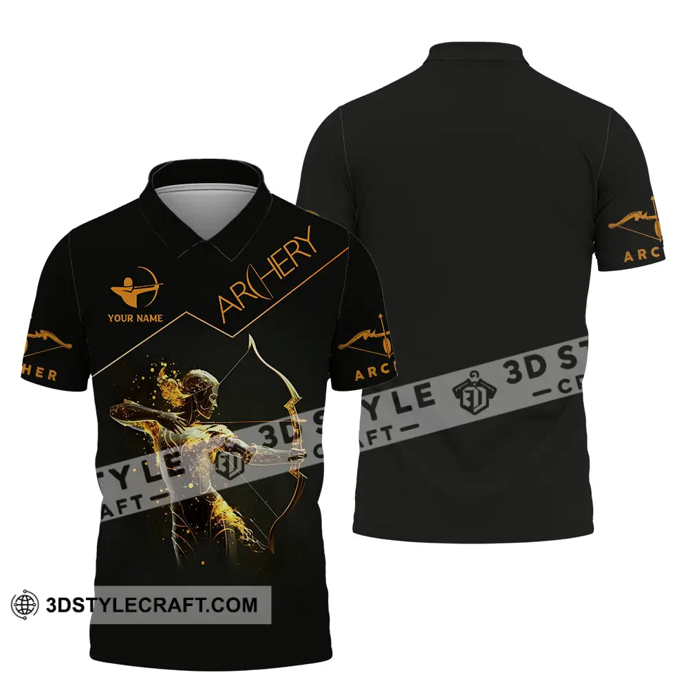 Unisex Shirt - Custom Text Archery Queen Sport For Player Polo / S T-Shirt