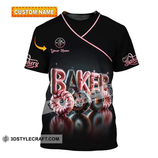 Unisex Shirt - Custom Text Shirt Baker Donuts style option 1