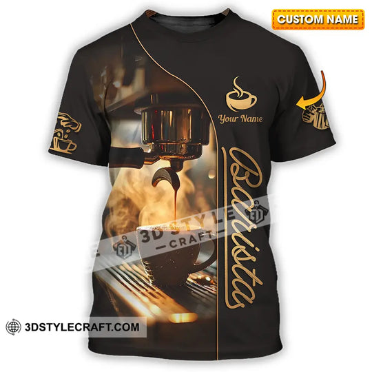 Unisex Shirt - Custom Text Shirt, Barista Shirt style option 1