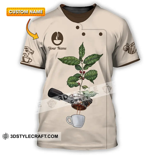 Unisex Shirt - Custom Text Shirt, Barista Shirt style option 1