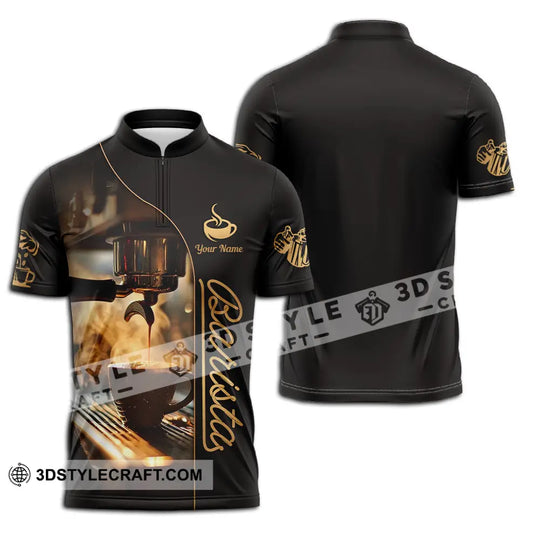 Unisex Shirt - Custom Text Shirt, Barista Shirt style option 2