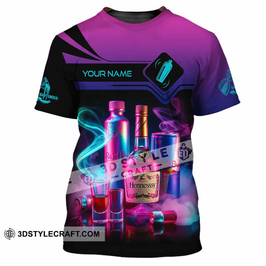 Unisex Shirt - Custom Text Shirt, Bartender Shirt style option 2