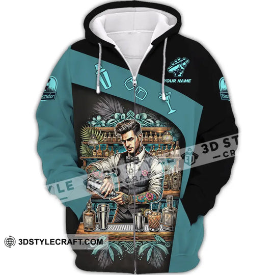 Unisex Shirt - Custom Text Shirt, Bartender Shirt style option 2