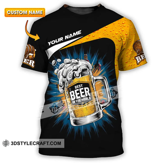 Unisex Shirt - Custom Text Shirt Best Beer In The World style option 1