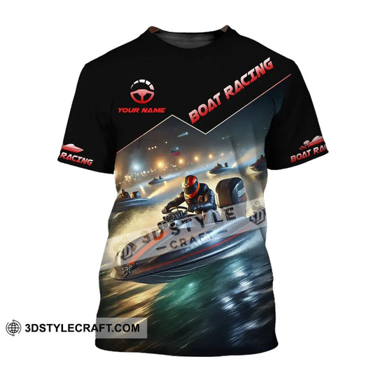 Unisex Shirt - Custom Text Boat Racing T-Shirt / S T-Shirt