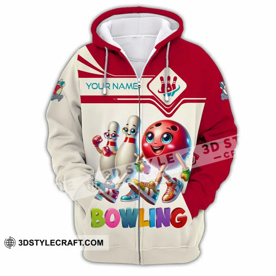 Unisex Shirt - Custom Text Shirt, Bowling Cute Shirt style option 3