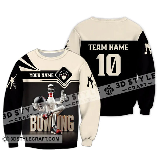 Unisex Shirt - Custom Text Shirt Bowling style option 4