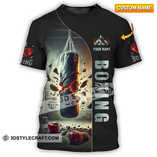 Unisex Shirt - Custom Text Shirt Boxing style option 1