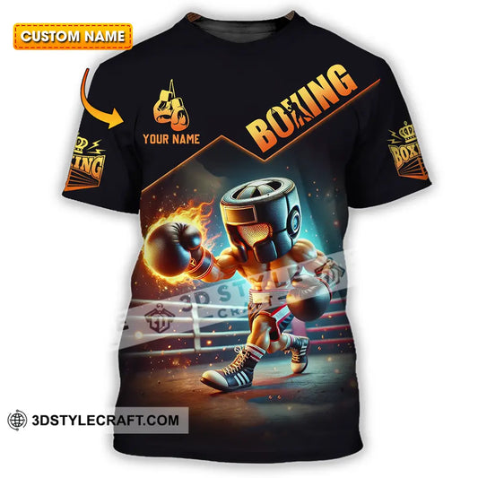 Unisex Shirt - Custom Text Boxing T-Shirt