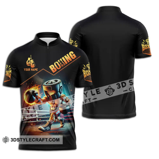 Unisex Shirt - Custom Text Shirt Boxing style option 3