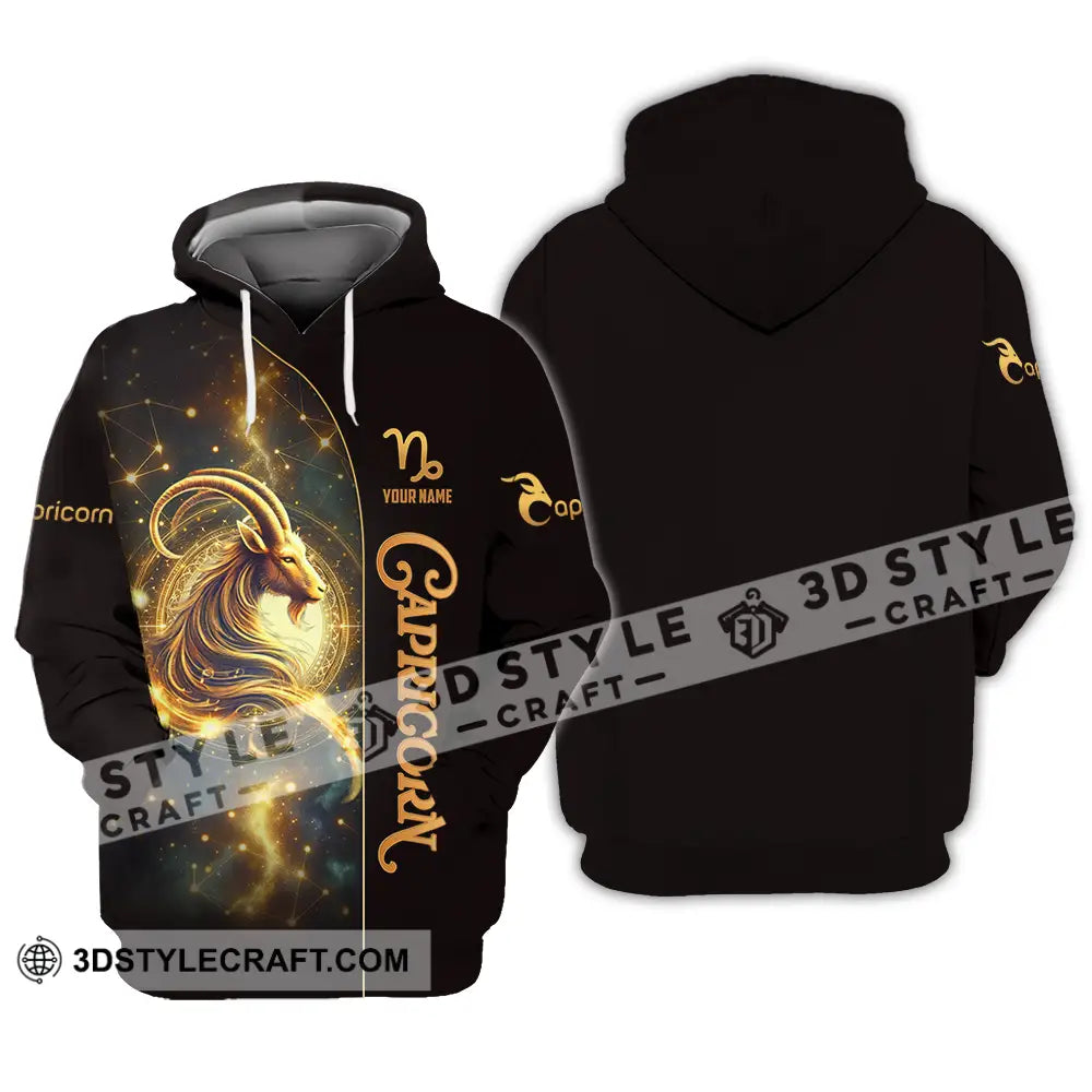 Unisex Shirt - Custom Text Capricorn Hoodie / S T-Shirt