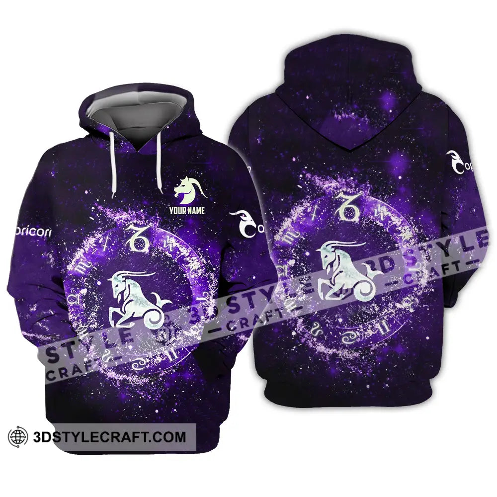 Unisex Shirt - Custom Text Capricorn Hoodie / S T-Shirt