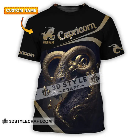 Unisex Shirt - Custom Text Shirt Capricorn style option 1