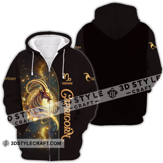 Unisex Shirt - Custom Text Shirt Capricorn style option 4