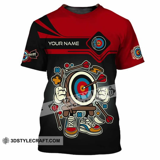 Unisex Shirt - Custom Text Shirt Cartoon Archery style option 2