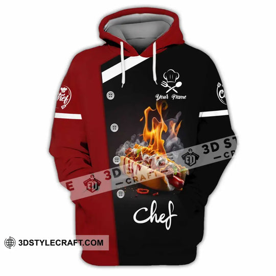 Unisex Shirt - Custom Text Shirt, Chef Shirt style option 4