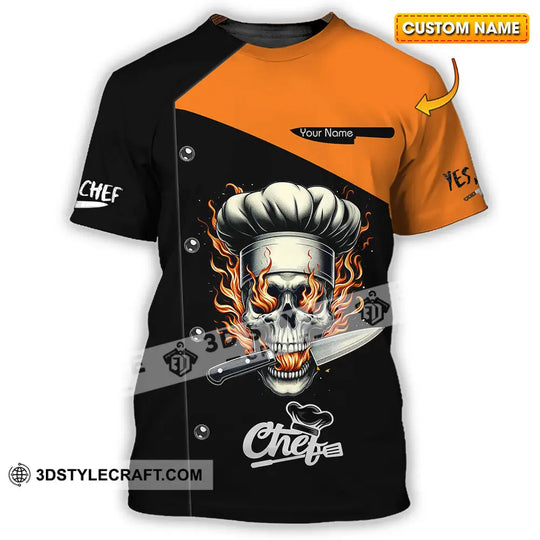 Unisex Shirt - Custom Text Chef Shirt style option 1