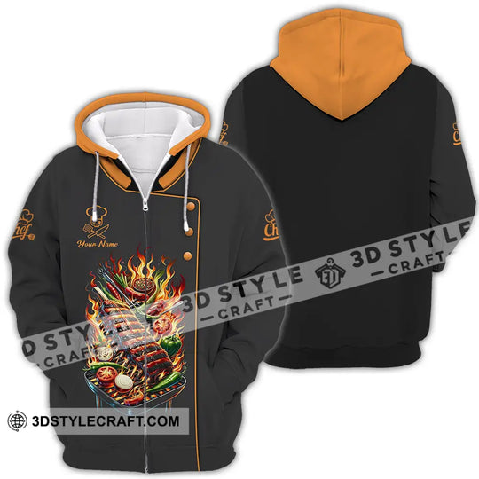 Unisex Shirt - Custom Text Shirt Chef style option 4