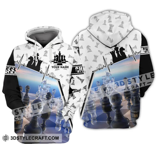 Unisex Shirt - Custom Text Shirt Chess style option 3