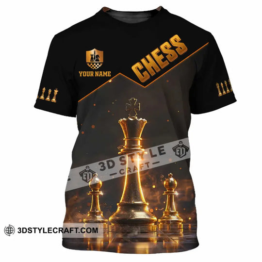 Unisex Shirt - Custom Text Chess Player Shirt style option 2