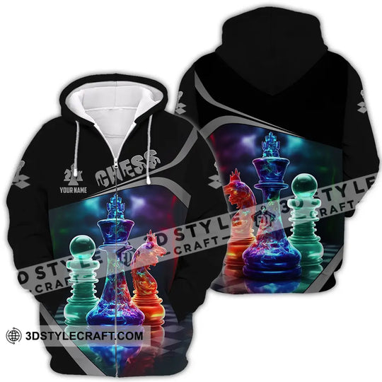 Unisex Shirt - Custom Text Shirt Chess style option 4