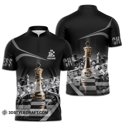 Unisex Shirt - Custom Text Shirt Chess style option 2