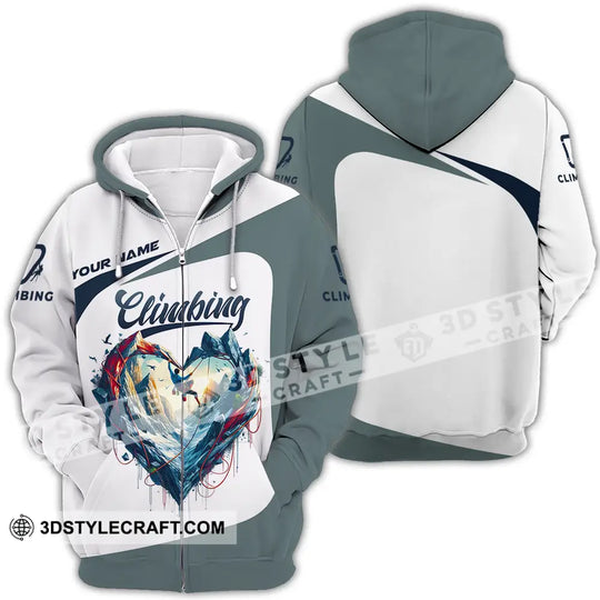 Unisex Shirt - Custom Text Shirt Climbing Heart style option 4