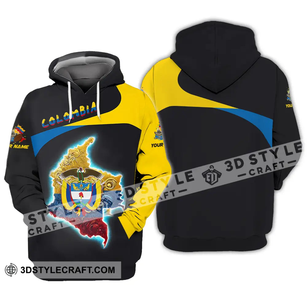 Unisex Shirt - Custom Text Colombia Hoodie / S T-Shirt
