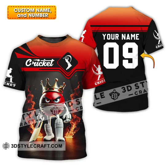 Unisex Shirt - Custom Text Shirt Cricket style option 1