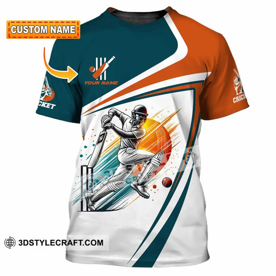 Unisex Shirt - Custom Text Cricket Shirt style option 1