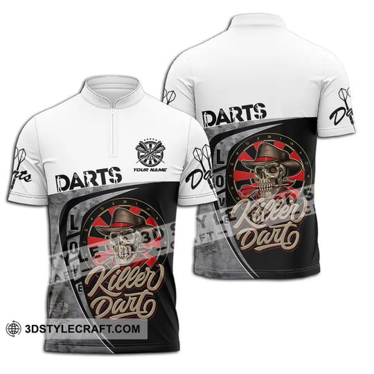 Unisex Shirt - Custom Text Darts Player Sport Shirt, Killer style option 2