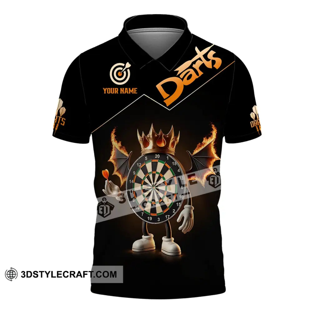 Unisex Shirt - Custom Text Darts Polo / S T-Shirt