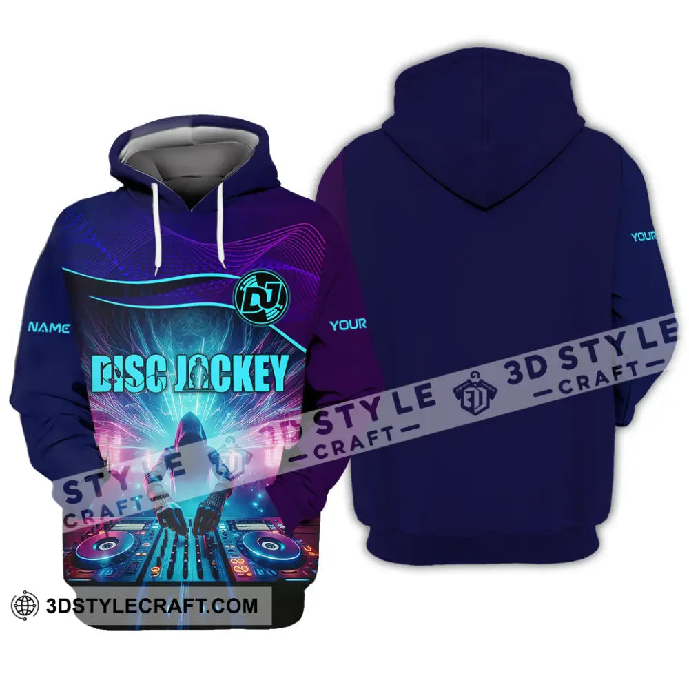Unisex Shirt - Custom Text Dis Jockey Shirt Hoodie / S T-shirt