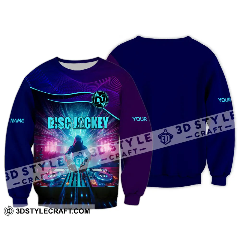 Unisex Shirt - Custom Text Dis Jockey Shirt Long Sleeve / S T-shirt