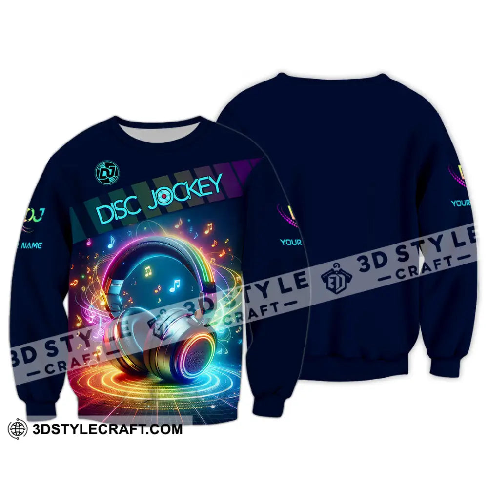 Unisex Shirt - Custom Text Dis Jockey Shirt Long Sleeve / S T-shirt