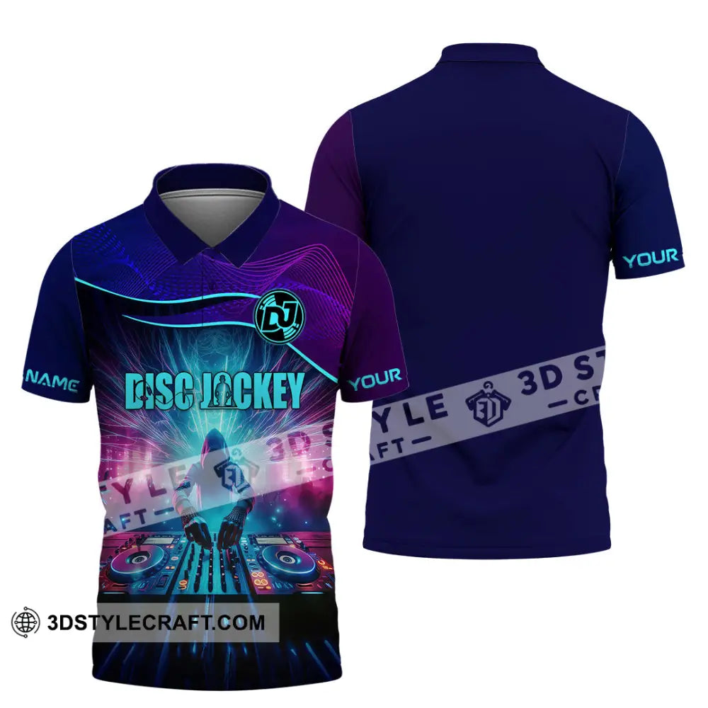 Unisex Shirt - Custom Text Dis Jockey Shirt Polo Shirt / S T-shirt