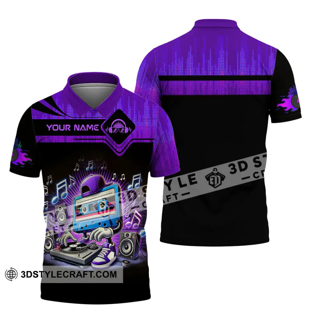 Unisex Shirt - Custom Text Shirt Disc Jockey Shirt Polo Shirt / S T-shirt