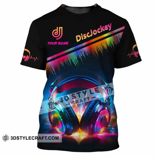 Unisex Shirt - Custom Text Shirt Disc Jockey style option 2