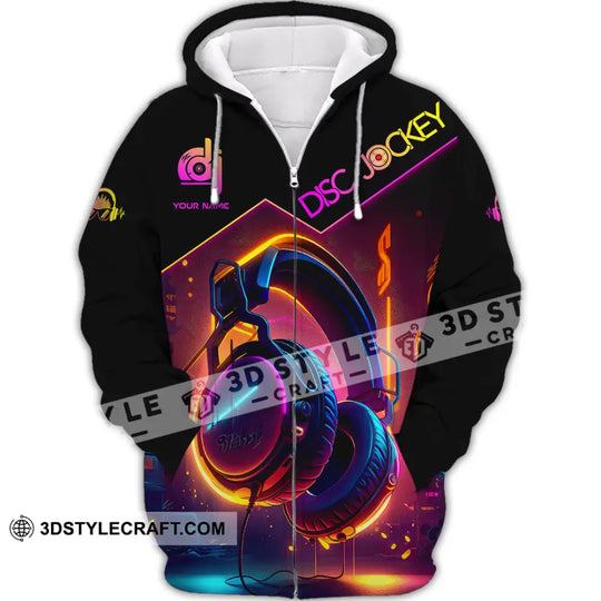 Unisex Shirt - Custom Text Shirt, Disc Jockey Shirt style option 2