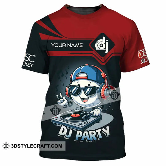 Unisex Shirt - Custom Text Shirt, DJ Party Shirt style option 2
