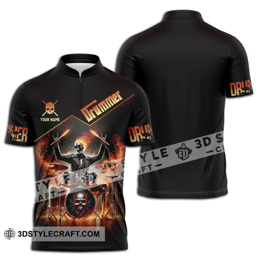 Unisex Shirt - Custom Text Shirt Drummer style option 2